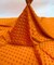 Orange Minky Dot Fabric by the Yard, 60" Wide Ultra-Soft Plush Minky Fabric for Baby Blankets, Nursery Decor, Plush Toys & Sewing